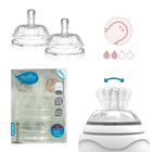 Nuvita, smoczek o średnim przepływie, zaworek antykolkowy, 2m+, 2 szt.