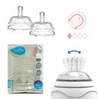 Nuvita, smoczki antykolkowe do butelki, wolny przepływ, 0m+, 2 szt.