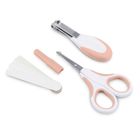 Nuvita, zestaw do paznokci: nożyczki, cążki i 5 pilniczków, english rose