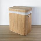 Nuxio, Arvi, bambusowy kosz na pranie, 2-komorowy, 100l