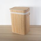 Nuxio, Luva, bambusowy kosz na pranie z pokrywą, 80l