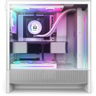NZXT, H5 Flow, obudowa komputerowa, z oknem, RGB MIDI TOWER, biała