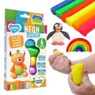 Okto, zestaw piankoliny, masa plastyczna, neonowy, 6 kolorów