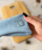 Opaska chłopięca, prążkowana, jasnoniebieska, Iltom