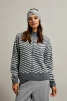 Opaska damska, szara, Moodo