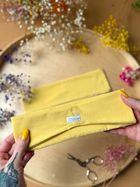 Opaska dla mamy i córki, żółta, zestaw, 2 szt., Iltom