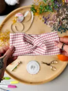 Opaska dziewczęca, różowo-biała, Iltom