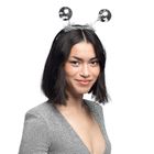 Opaska, kule disco, srebrne