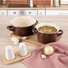 Orion, Brown, garnek emaliowany, 14 cm, 950 ml