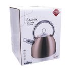 Orion, czajnik stalowy, indukcja, szary, srebrny, 2,5 l