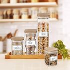 Orion, etykiety samoprzylepne na słoiki, Whiteline, 28 szt.