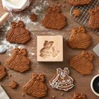 Orion, foremka do ciastek, drewniana, dzwoneczki, 10-10 cm