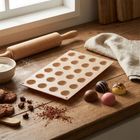 Orion, forma do pralin i czekoladek silikonowa, beżowa, 30-17,5-1,5 cm