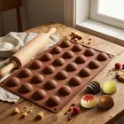 Orion, forma do pralin i czekoladek silikonowa, brązowa, 30-17,5-1,5 cm