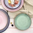 Orion, Glaze, talerz deserowy ceramiczny, różowy, 20,5 cm