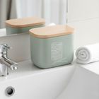 Orion, Greenish, pojemnik na patyczki i płatki kosmetyczne, zielony