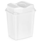 Orion, kosz na śmieci, plastikowy, biały, 9l