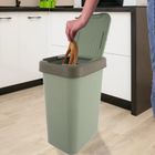 Orion, kosz na śmieci, plastikowy, zielony, 25 l