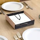 Orion, Line, serwetnik z dociskiem, metalowy, czarny, 18-18-5 cm
