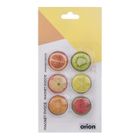 Orion, magnesy na lodówkę, owoce, 6 szt.