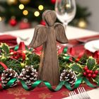 Orion, Mango, figurka świąteczna, drewniana, anioł, 24 cm