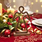 Orion, Mango, figurka świąteczna, drewniana, anioł, 29 cm