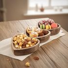 Orion, Mango, talerz na przekąski, drewniany, serce, 40-16 cm