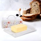 Orion, maselniczka, porcelanowa, maki, biała