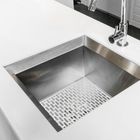 Orion, mata do zlewu, gumowa, biała, 33-28 cm