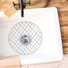 Orion, mata do zlewu, okrągła, szara, 32,5 cm