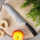 Orion, nóż Santoku, stalowy, Damascus, 31 cm