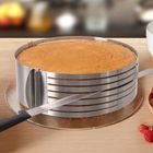 Orion, obręcz do krojenia biszkoptu, regulowana, stalowa, 7-warstwowa, 24-30 cm