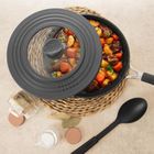 Orion, pokrywka, szklana/silikonowa, uniwersalna, 24/26/28 cm