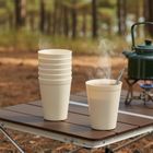 Orion, Sandy, kubki plastikowe, kremowe, 300 ml, 6 szt.