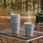 Orion, Sandy, kubki plastikowe, szare, 300 ml, 6 szt.