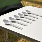 Orion, Sandy, łyżki stołowe, plastikowe, szare, 6 szt.