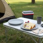 Orion, Sandy, talerze deserowe, plastikowe, szare, 20,5 cm, 6 szt.