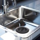 Orion, sitko do zlewu, stalowe, czarne, 11,5 cm