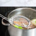 Orion, sitko kuchenne stalowe z uchwytem, 12,5 cm