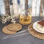 Orion, słomki do napojów, Szklane z czyścikiem, 20 cm, 5 elementów