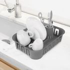 Orion, suszarka na naczynia, szara, 39-29-11 cm