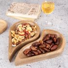 Orion, talerz do serwowania drewniany, serce mango, 2 szt.