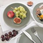 Orion, talerz obiadowy głęboki, ceramiczny, zielony, 20,5 cm