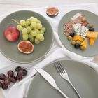 Orion, talerz obiadowy płytki, ceramiczny, zielony, 27 cm