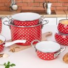 Orion, Tecka, garnek emaliowany, 14 cm, 650 ml