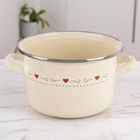 Orion, Tonca, garnek emaliowany, kremowy, 18 cm, 2 l