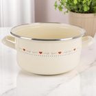 Orion, Tonca, garnek emaliowany, kremowy, 24 cm, 4 l