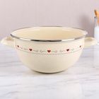 Orion, Tonca, miska emaliowana z uchwytami, kremowa, 33 cm, 5 l