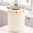 Orion, Tonca, pojemnik na żywność emaliowany z pokrywką szklaną, 1,9 l