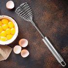 Orion, trzepaczka do jaj, kuchenna, spiralna, stalowa, 26 cm